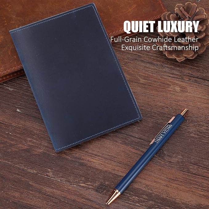 STAR VISTA Albatross Leather Travel Passport Holder, Minimalist Design - Image 2