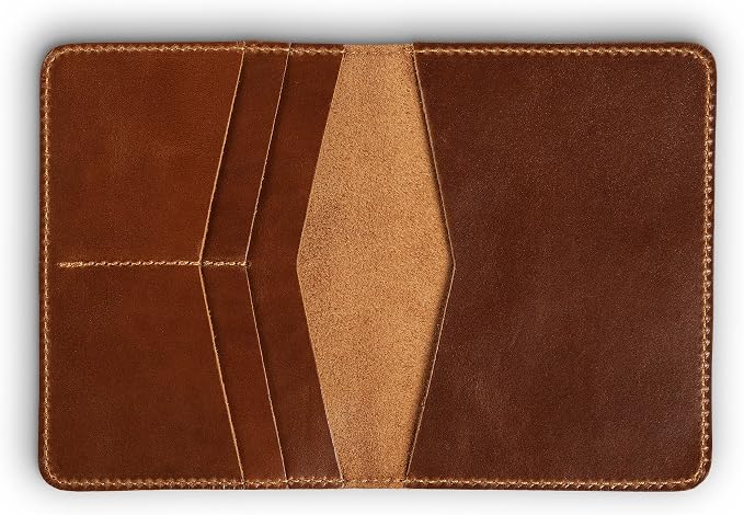 PEGAI Standard Full Grain Crazy Horse Leather Passport Holder | Custom Travel - Image 4