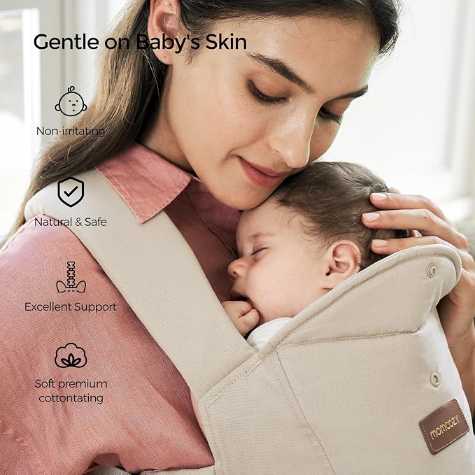 Momcozy Newborn Carrier WeeSnug- Lightweight and Cozy Comfort - Image 4