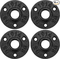 1/2" Antirust Black Floor Flange, Home TZH Malleable iron Pipe Fittings by HomeTZH