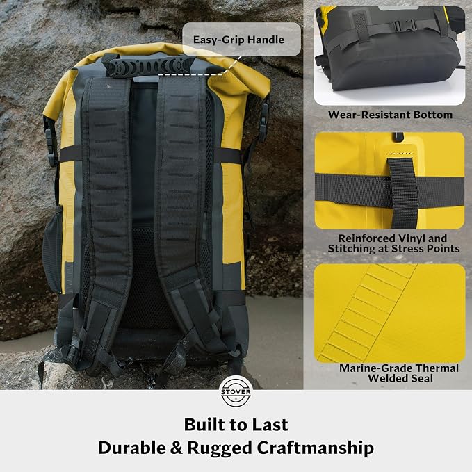 STOVER 5/10/25/30/40/55L Waterproof Backpack- Floating Dry Bag - Image 6