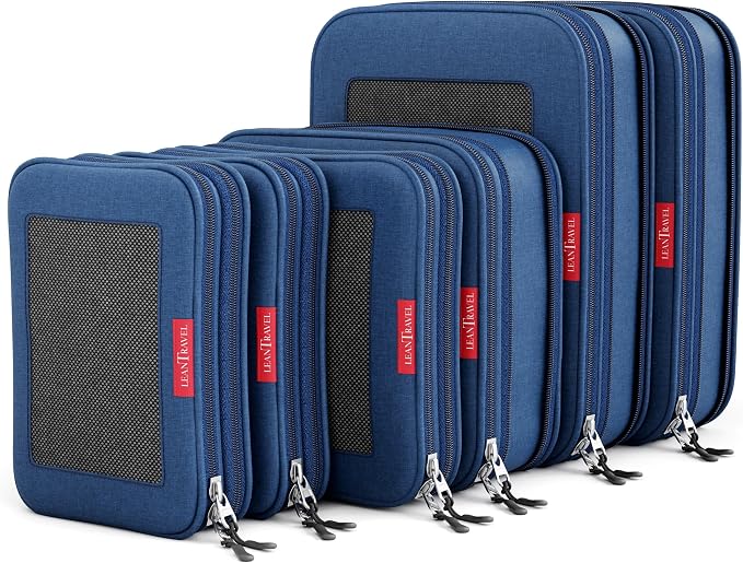 LeanTravel Compression Packing Cubes by LeanTravel
