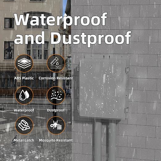 Joinfworld Vented Outdoor Electrical Box 16x11x6 | Waterproof, Nema Enclosure - Image 3