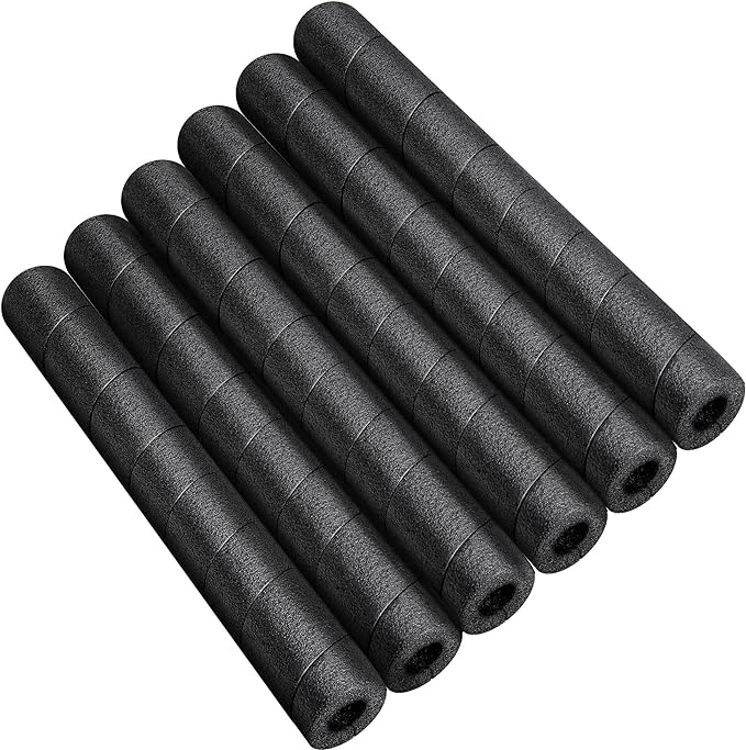 6 Pcs Pipe Insulation Foam Tube, 15.7 Inches Black Pool Noodles Foams | by moonoom