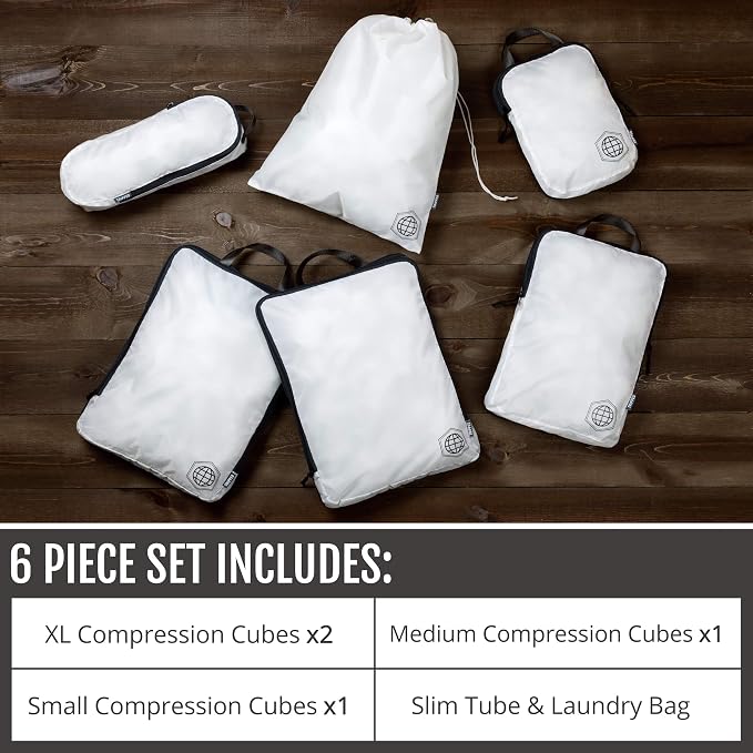 Extra Large Compression Packing Cube 6 Piece Set - Image 2