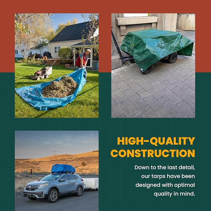 Tarp Cover Blue Waterproof 10x10 Great - Image 5