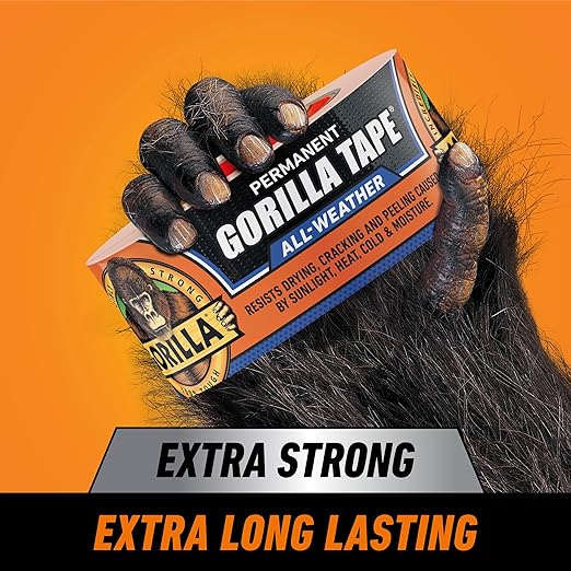 GORILLA All Weather Duct Tape, 1.88" x 25 yd | UV and Temperature Resistant - Image 2