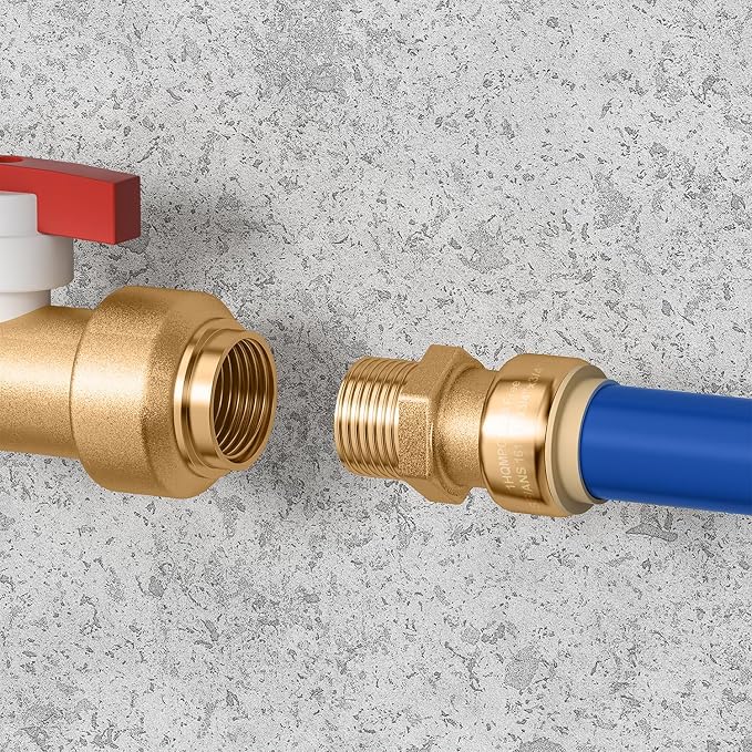 Pex Fitting 1/2" Straight Coupling Push Fit PEX Fittings, Push-to-Connect Copper - Image 3