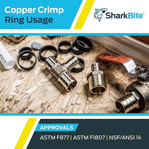 SharkBite 1/2 Inch Copper Crimp Rings, PEX Pipe - Image 5