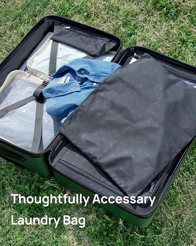 NINETYGO Trunk Luggage 26 Inch, Medium Checked Luggage - Image 5