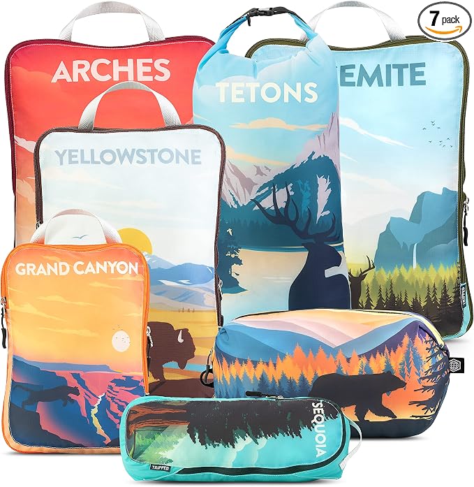 Large Compression Packing Cubes by TRIPPEDTravelGear