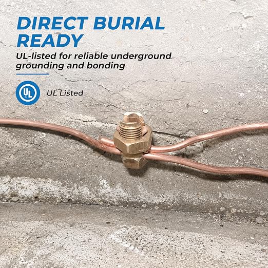 Size #4 Copper Split-Bolt Connector 4 AWG Heavy-Duty Electrical Wire Splicing - Image 6