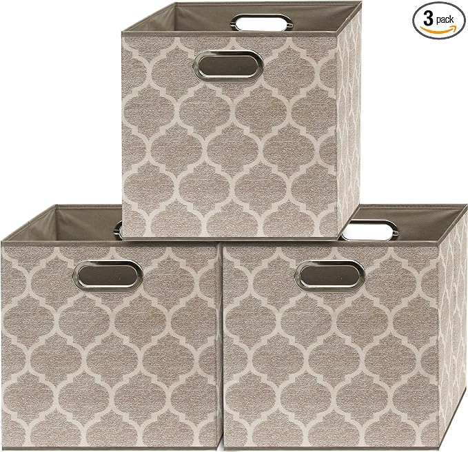 SIMPLE HOUSEWARE 13-Inch Collapsible Fabric Cube Storage Bin by SimpleHouseware