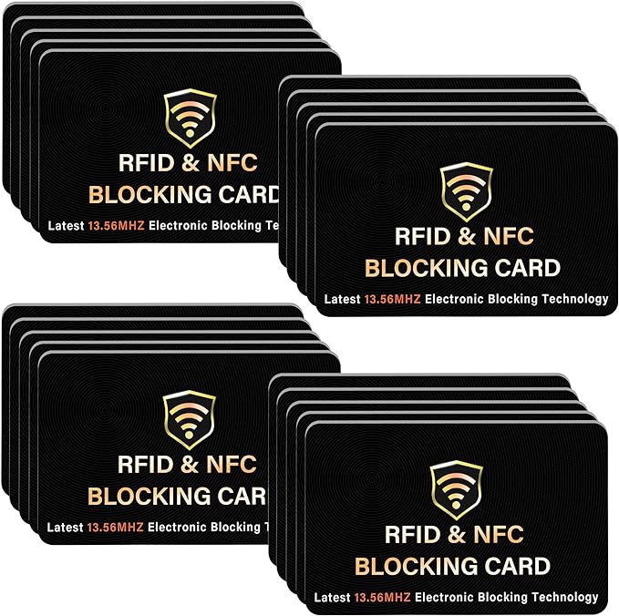 SaiTech IT 20 Pack RFID Blocking Card, One Card Protects Entire Wallet Purse by SaiTechIT