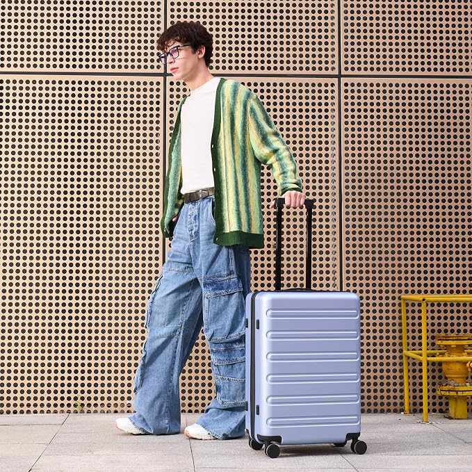 NINETYGO Medium Checked Luggage 24 Inch, Checking In Luggage - Image 6