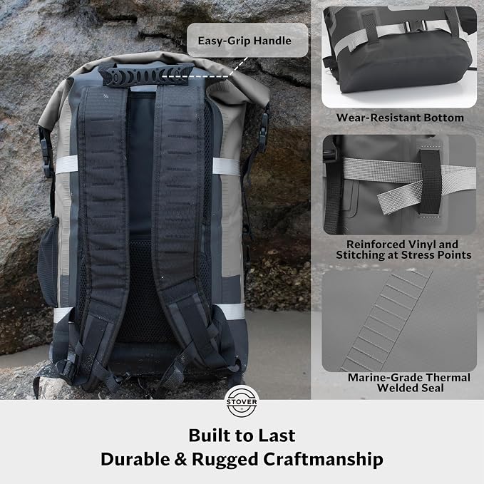 STOVER 5/10/25/30/40/55L Waterproof Backpack- Floating Dry Bag - Image 6