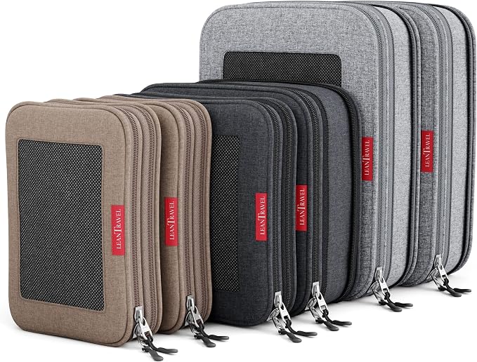 LeanTravel Compression Packing Cubes by LeanTravel