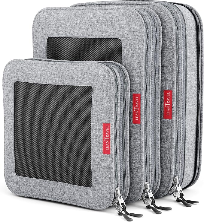 LeanTravel Compression Packing Cubes by LeanTravel